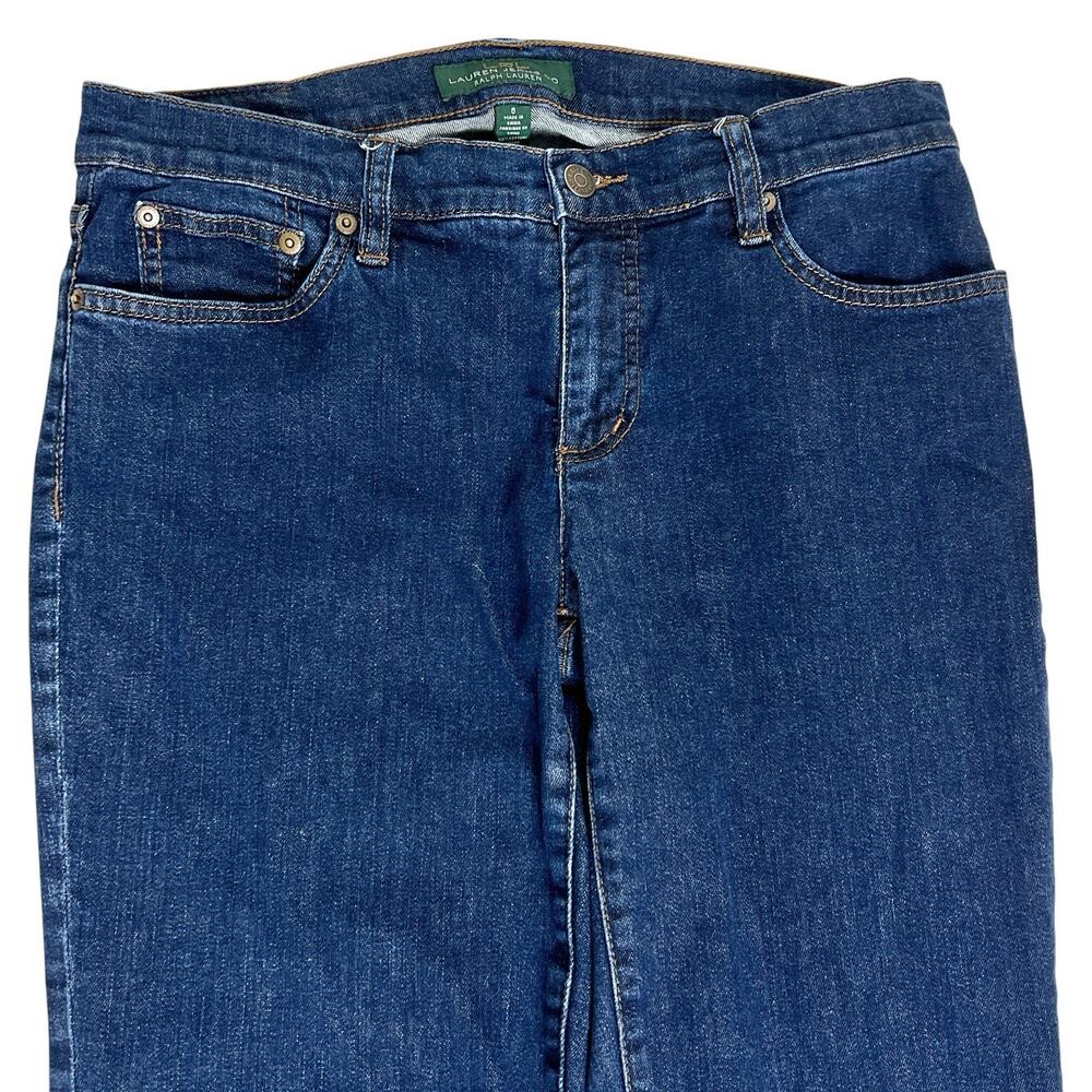 Lauren Ralph Lauren LRL Modern Skinny Jeans Women 8 30x30 Denim Preppy Classic - Picture 5 of 16